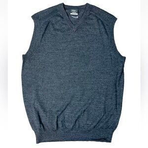 Nike Golf Sweater Vest Merino Wool Blend Pullover Jumper V-Neck Men’s Size Large